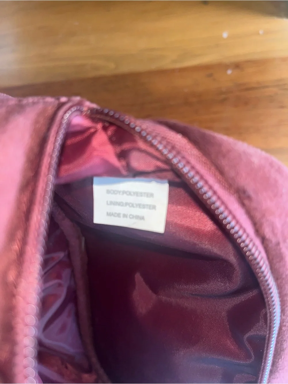Quilted Velvet Wristlet Make Up Case Clutch in Plum